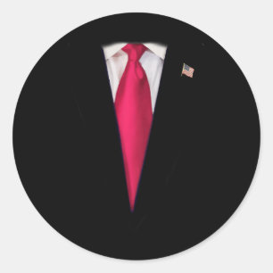 Kids Kid's Trump Halloween Costume Classic Round Sticker