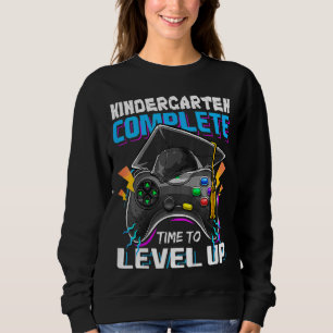Kids Kindergarten Graduation Level Complete Video Sweatshirt