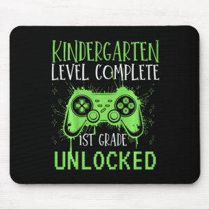 Kids Kindergarten Level Complete 1st Grade Unlocke Mouse Pad