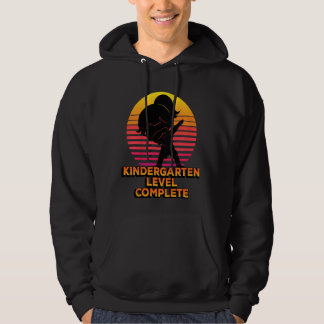 Kids Kindergarten Level Complete Silhouette Dabbin Hoodie