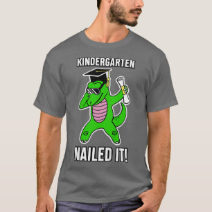 Kids Kindergarten Nailed It Funny T Rex Dinosaur G T-Shirt