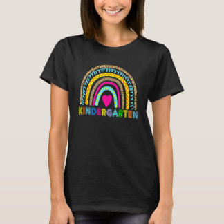 Kids Kindergarten Rainbow Girls Boys Teacher Team  T-Shirt