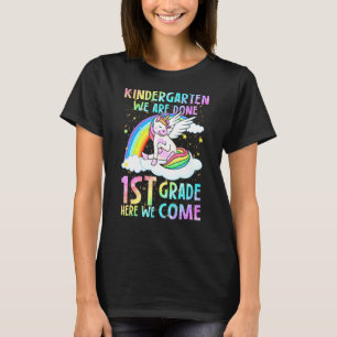 Kids Kindergarten We Are Done Graduation Magical U T-Shirt