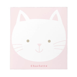 Kids Kitty Personalized notepads