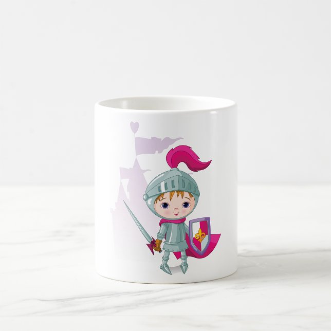 Kids Knight Character with Sword Shield Coffee Mug (Creator Uploaded)