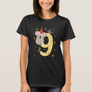 Kids Koala Bear Girl 9th Birthday 9th Year Old Koa T-Shirt
