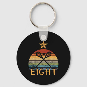 Kids Lacrosse Birthday 8 Year Old Lacrosse 8th Bir Keychain