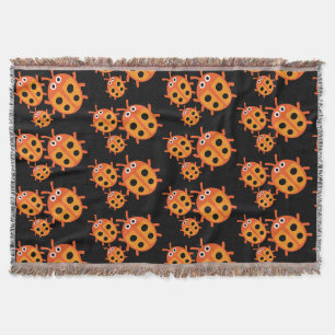 Kids ladybird Family  Throw Blanket