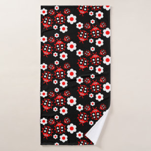 Kids ladybug  bath towel