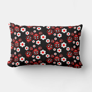 Kids ladybug  lumbar pillow