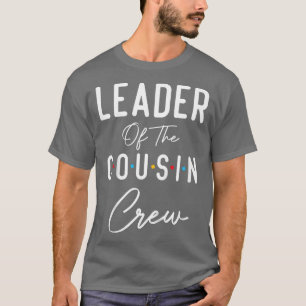 Kids Leader Of The Cousin Crew Funny Christmas Fam T-Shirt