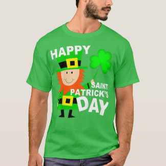 Kids Leprechaun Gift for Boys Girls Happy Saint T-Shirt