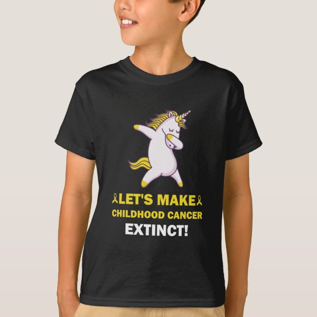 Kids Let's Make Childhood Cancer Extinct T-Shirt (Front)