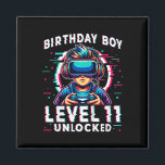 Kids Level 11 Unlocked 11 Years Old Birthday Gamer Magnet<br><div class="desc">Kids Level 11 Unlocked 11 Years Old Birthday Gamer Funny Bday Boy 1</div>
