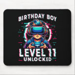 Kids Level 11 Unlocked 11 Years Old Birthday Gamer Mouse Pad<br><div class="desc">Kids Level 11 Unlocked 11 Years Old Birthday Gamer Funny Bday Boy 1</div>