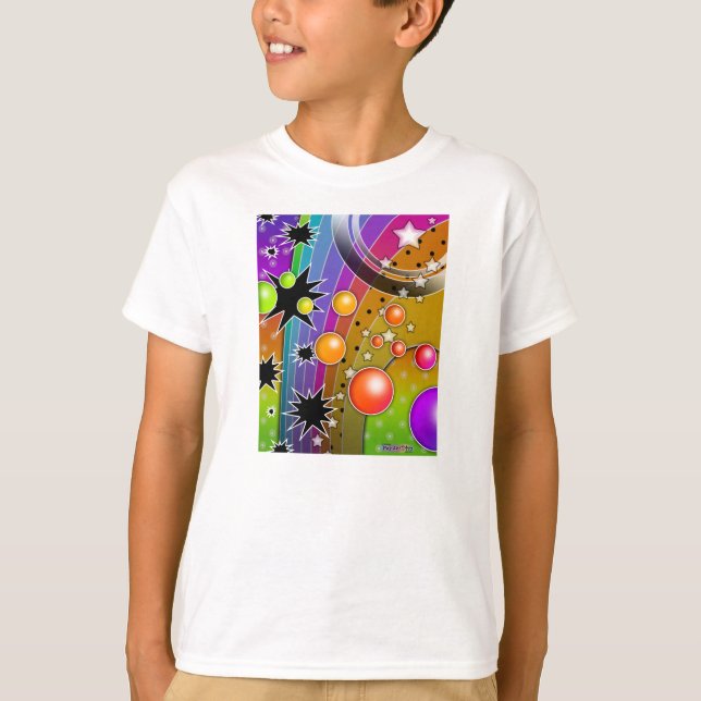 Kid's Light T-shirts - BIG BANG BLACK HOLES POP AR (Front)