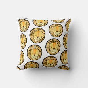 Kids Lion Jungle Animal Pattern Throw Pillow