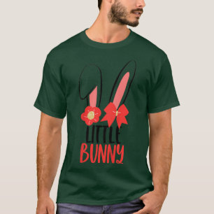 Kids Little Bunny with Bow for Girls Easter Funny T-Shirt
