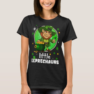 Kids Little Leprechaun With Shamrock St Patricks D T-Shirt