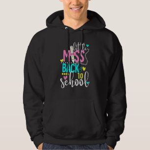 Kids Little Miss Back To School Girls Hello School Hoodie