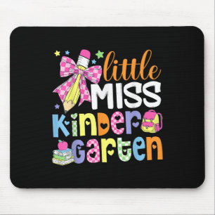 Kids Little Miss Kindergarten Girl Back To School Mouse Pad
