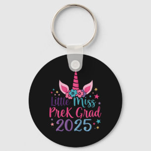 Kids Little Miss Pre-k Grad Preschool Girls Prek G Keychain