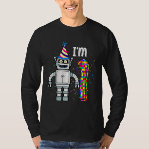 Kids Little Robot I'm 1 Year Old Robotic Science 1 T-Shirt
