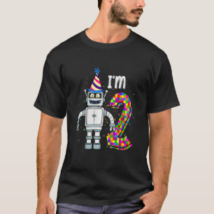 Kids Little Robot I'm 2 Year Old Robotic Science 2 T-Shirt
