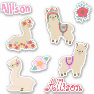Kids Llama Personalized Fun set