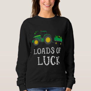Kids Loads Of Luck Tractor Toddler Boys St Patrick Sweatshirt