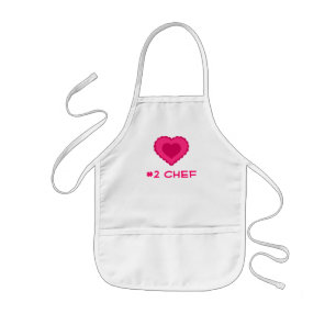 Kids love heart apron #2 chef
