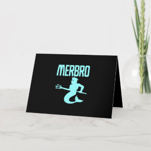 Kids Majestic Merbro Swimming Merman Design Card