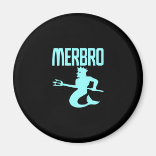 Kids Majestic Merbro Swimming Merman Design Magnet