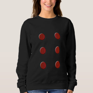 Kids Master Builder Costume Dark Red Building Bloc Sweatshirt
