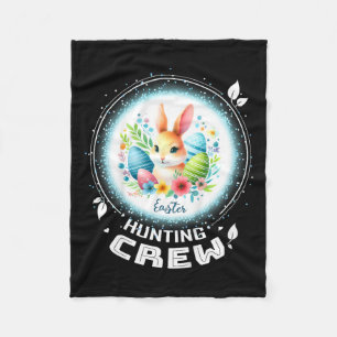 Kids Matching Family Easter Egg Hunting Crew Toddl Fleece Blanket