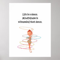 Kids Meditation Art Poster Room Decor