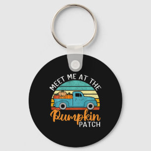 Kids Meet Me At The Pumpkin Patch Toddler Youth Th Keychain