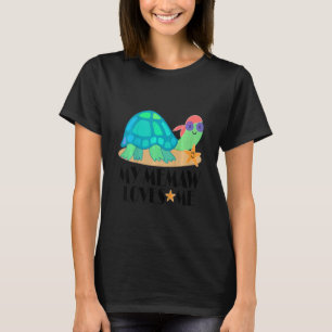 Kids Memaw Loves Me Grandchild Turtle T-Shirt