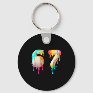 Kids Meme 67 Number Six 6 Seven 7 Ice Cream Drips Keychain
