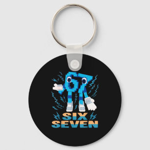 Kids Meme 67 Six Seven 6 7 Italian Brainrot  Keychain