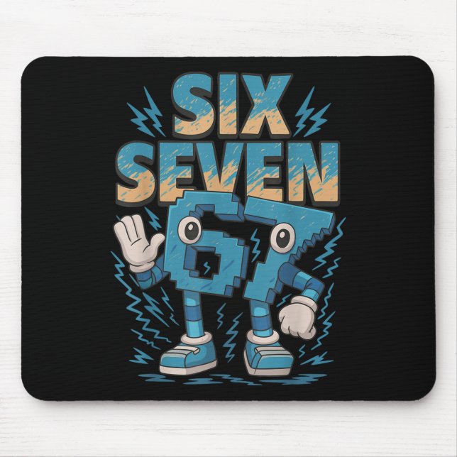 Kids Meme 67 Six Seven 6 7 Italian Brainrot  Mouse Pad (Front)