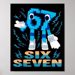 Kids Meme 67 Six Seven 6 7 Italian Brainrot  Poster