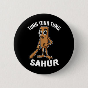 Kids Meme Italian Brainrot Tung Tung Tung Sahur T- 2 Inch Round Button