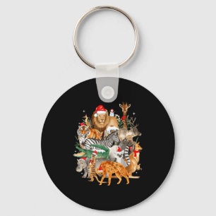 Kids Men Women Zoo Day Wildlife Animal Lovers Chri Keychain