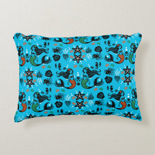 Kids Mermaid Beach Accent Pillow