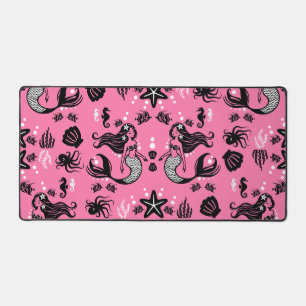 Kids Mermaid Pink Desk Mat