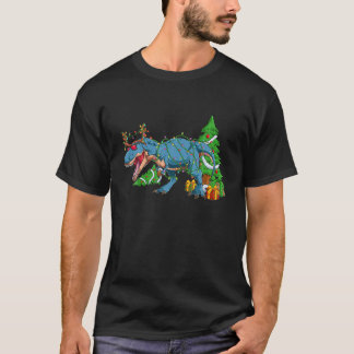 Kids Merry Rexmas Dinosaur Christmas Toddler Boys  T-Shirt