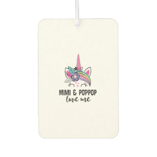 Kids Mimi and PopPop Love Me Grandchild Girl Unico Air Freshener