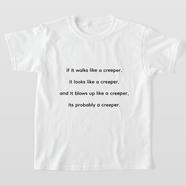 kids minecraft shirt (Laydown)