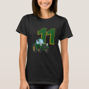 Kids Mini Farmer Birthday Boy Tractor 11 Child Tra T-Shirt